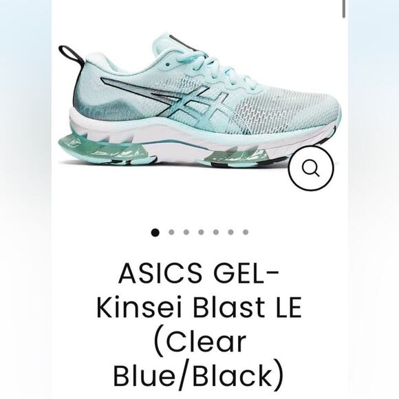 ASICS Gel Kinsei Blast LE in Clear Blue/Black - Size 7.5 - Picture 10 of 15